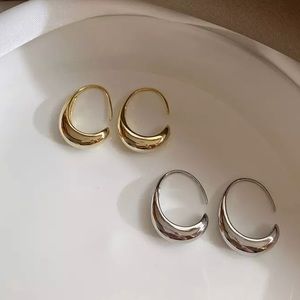 925 Sterling Silver Plated Gold Cute Hoop Earrings